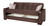 87" Brown Microfiber Convertible Futon Sleeper Sofa And Toss Pillows With Storage