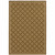 4' X 6' Brown Geometric Stain Resistant Indoor Outdoor Area Rug