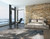 8'x10' Grey Brick Machine Woven Abstract Watercolor Indoor Area Rug