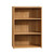 35" Warm Oak Composite Three Tier Standard Bookcase