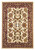 3'x5' Ivory Red Machine Woven Floral Traditional Indoor Area Rug