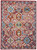 4’ x 6’ Red and Multicolor Decorative Area Rug