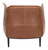 Terra Cotta Kiss Cozy Faux Leather Accent Chair