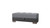 52" Gray Blue Brown and Gray Chenille And Faux Leather Storage Ottoman