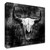 "Black Cowskull" Wrapped Canvas Print Wall Art