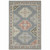 6' X 9' Blue Oriental Stain Resistant Indoor Outdoor Area Rug