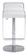 Modern White Faux Leather and Chrome Adjustable Pedestal Barstool