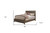 Gray Distressed Wood California King Bed Frame