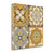 Golden Glow Tiles 2 Wrapped Canvas Print Living Room Wall Art