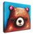 "The Brown Bear" Wrapped Canvas Print Wall Art