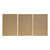 Set Of Three Rolling Hills Landscape Brown Framed Painting Wall Art