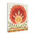 Ikat Bloom II Wrapped Canvas Print Living Room Wall Art
