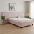 Pink Tufted Velvet Upholstered Lighted Full Bed Frame