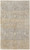 5' X 8' Gray And Ivory Abstract Power Loom Distressed Area Rug