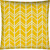 17x17 Seafoam White And Yellow Zippered Polyester Chevron Throw Pillow Cover