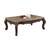 34" X 58" X 21" Marble Dark Walnut Wood Coffee Table