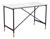Modern Black and White Faux Marble Table Desk