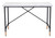 Modern Black and White Faux Marble Table Desk