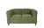 54" Green And Black Microsuede Loveseat