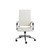22.25" X 27.01" X 45.28" High Back Office Chair in White