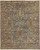 10' X 13' Gray Gold And Red Wool Floral Hand Knotted Stain Resistant Area Rug With Fringe