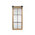 Farmhouse Style Brown Wooden Window Pane Wall Mirror