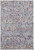 12' X 15' Gray Blue And Orange Abstract Power Loom Distressed Stain Resistant Area Rug