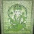 Ganesha Holding Lotus Flower In Batik Style Tie Dye Tapestry