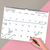 Undated Dry Erase Wire-o Hanging Wall Calendar