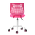 Fuchsia Adjustable Height Swivel Rolling Office Chair - 880024856544