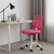 Fuchsia Adjustable Height Swivel Rolling Office Chair - 880024856544