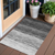 3' X 5' Gray Silver And Ivory Ombre Washable Indoor Outdoor Area Rug - 608219212353