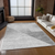 3' X 5' Gray Silver And Charcoal Abstract Washable Indoor Outdoor Area Rug - 608219018047