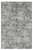 9'x12' Grey Hand Loomed Distressed Floral Indoor Area Rug