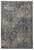 3'x5' Grey Machine Woven Quatrefoil Indoor Area Rug