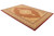 7' X 9' Red and Beige Oriental Power Loom Area Rug