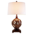 Brown Metallic Mosaic Design Table Lamp