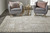 5' X 8' Brown And Ivory Abstract Stain Resistant Area Rug