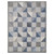 7' X 9' Blue Geometric Stain Resistant Indoor Outdoor Area Rug