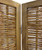 67" Brown Folding Four Panel Screen Room Divider