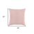 Blush Pink Nubby Textured Modern Throw Pillow