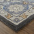 4' X 6' Taupe Blue And Ivory Wool Floral Tufted Handmade Area Rug