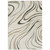 6' X 9' Beige Grey Brown Sage Pale Blue Tan And Charcoal Abstract Power Loom Stain Resistant Area Rug