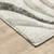 6' X 9' Beige Grey Brown Sage Pale Blue Tan And Charcoal Abstract Power Loom Stain Resistant Area Rug
