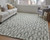 2' X 3' Ivory And Green Wool Geometric Tufted Handmade Area Rug
