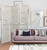 67" White Solid Wood Folding Three Panel Screen Room Divider