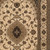 7' X 9' Beige and Black Floral Medallion Power Loom Area Rug