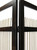 72" Brown Folding Three Panel Screen Room Divider