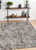 4' X 6' Gray Ivory And Brown Abstract Distressed Area Rug
