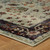 3' X 5' Red and Ivory Oriental Power Loom Area Rug